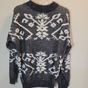 Jolie Black and White Crew Neck Sweater